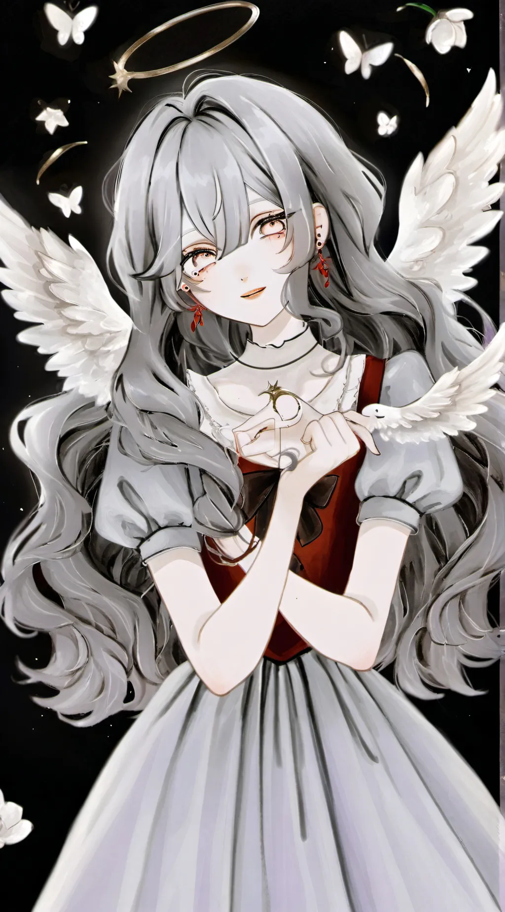 ai character: Galaxy background