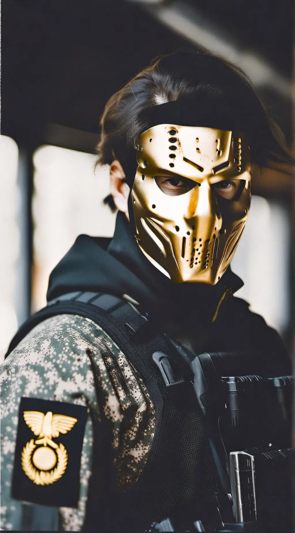 ai character: Golden  background