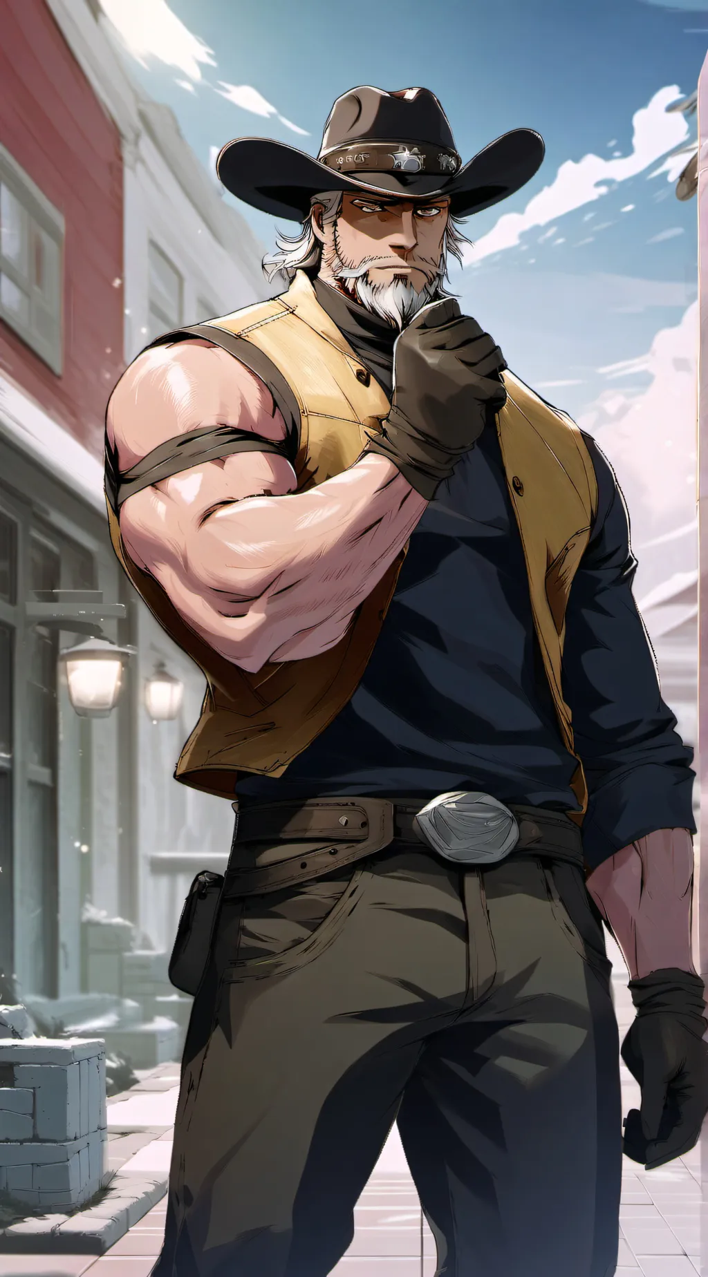 ai character: Joseph Joestar  background