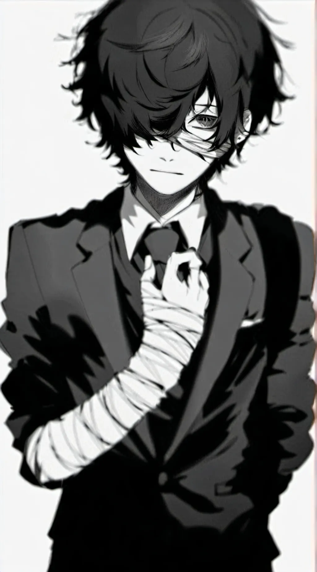 ai character: dazai from bsd  background
