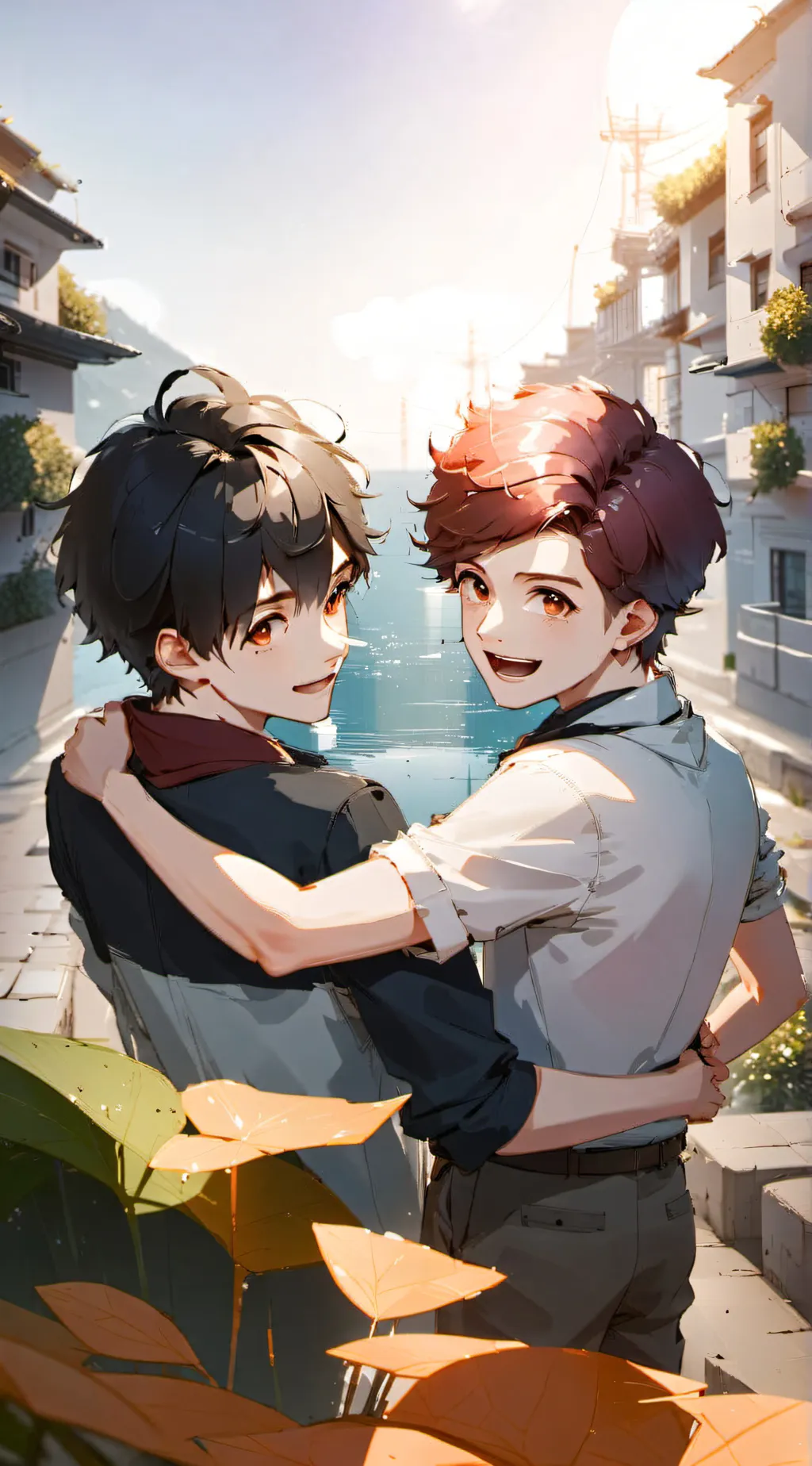 ai character: James and noah  background