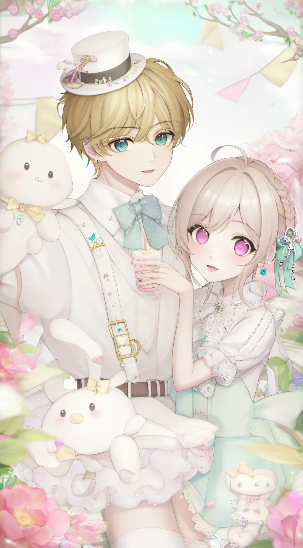 ai character: James and Ava background