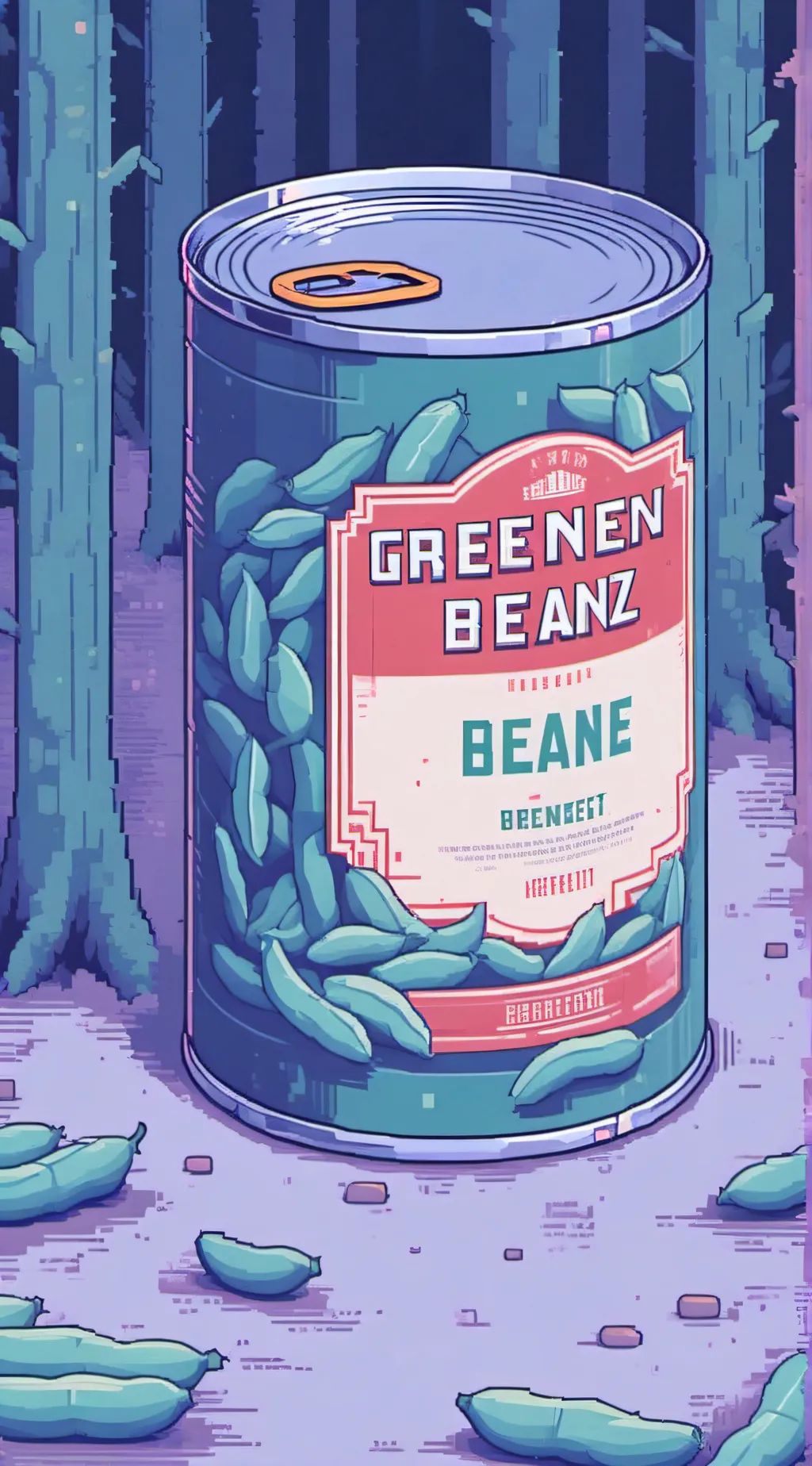 ai character: GreenBean background