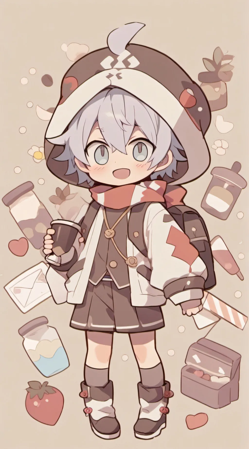 ai character: Baby Todaroki  background