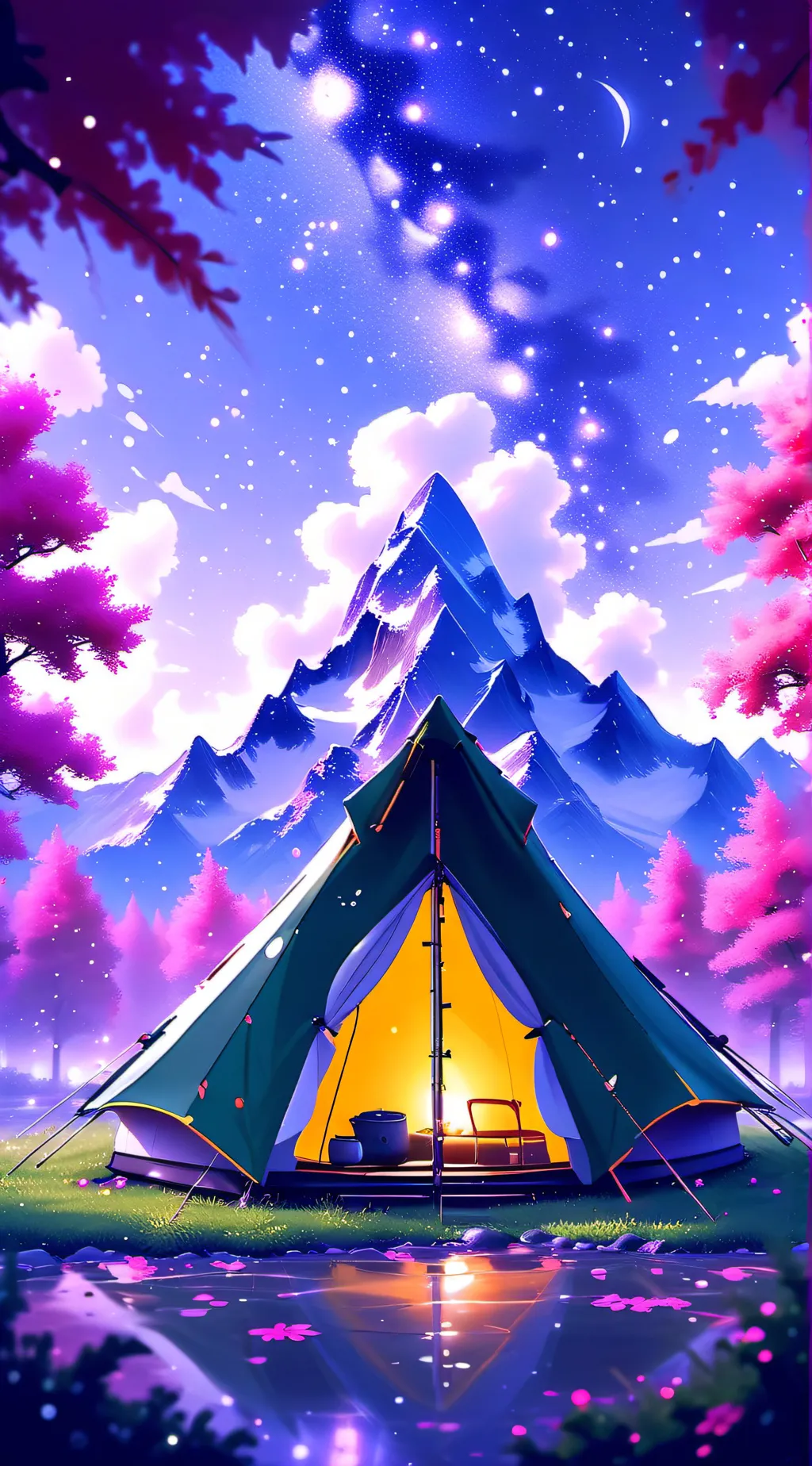 ai character: 1B/1A Camping! background