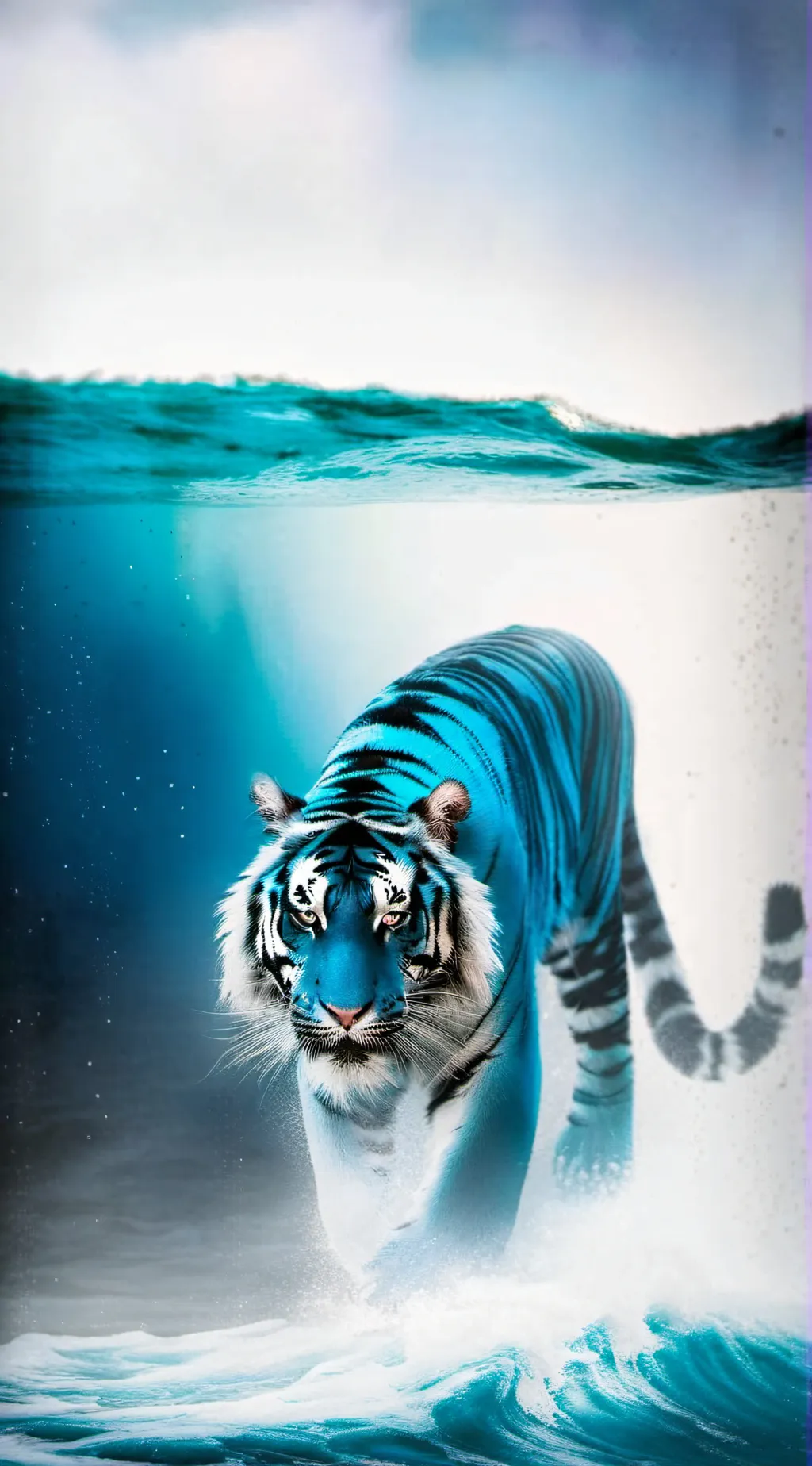 ai character: Aqua tiger background