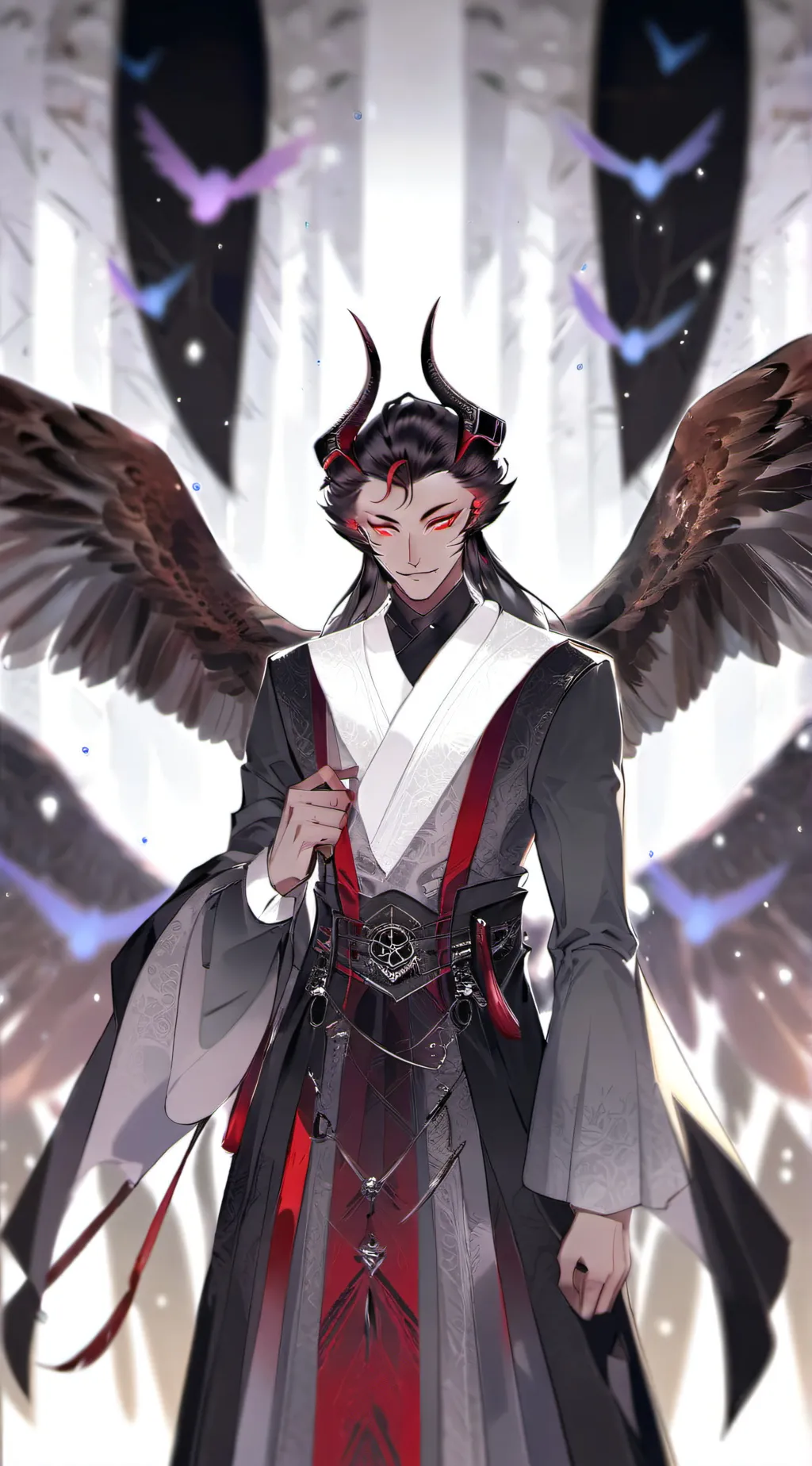 ai character: stolas  background