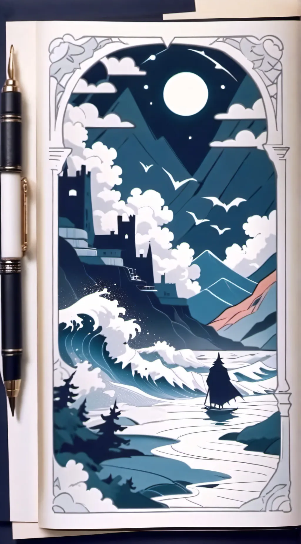 ai character: San's and Papyrus  background