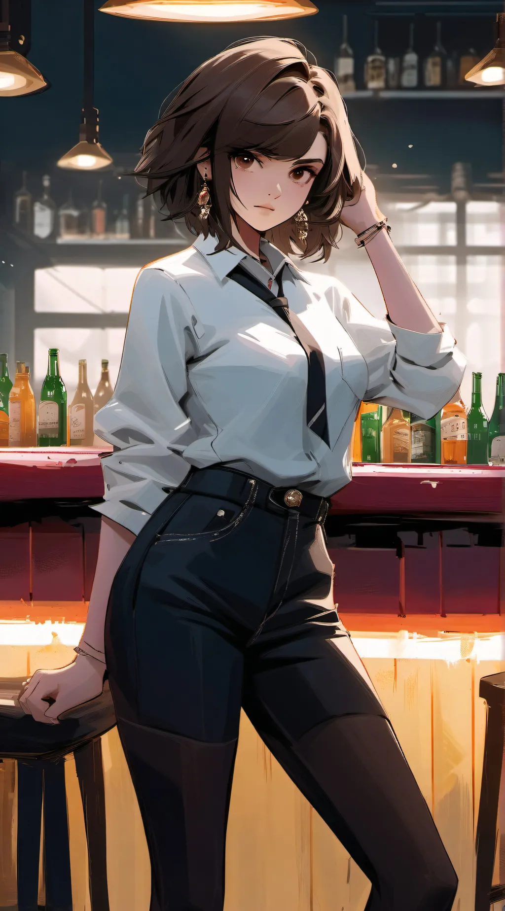 ai character: rose background