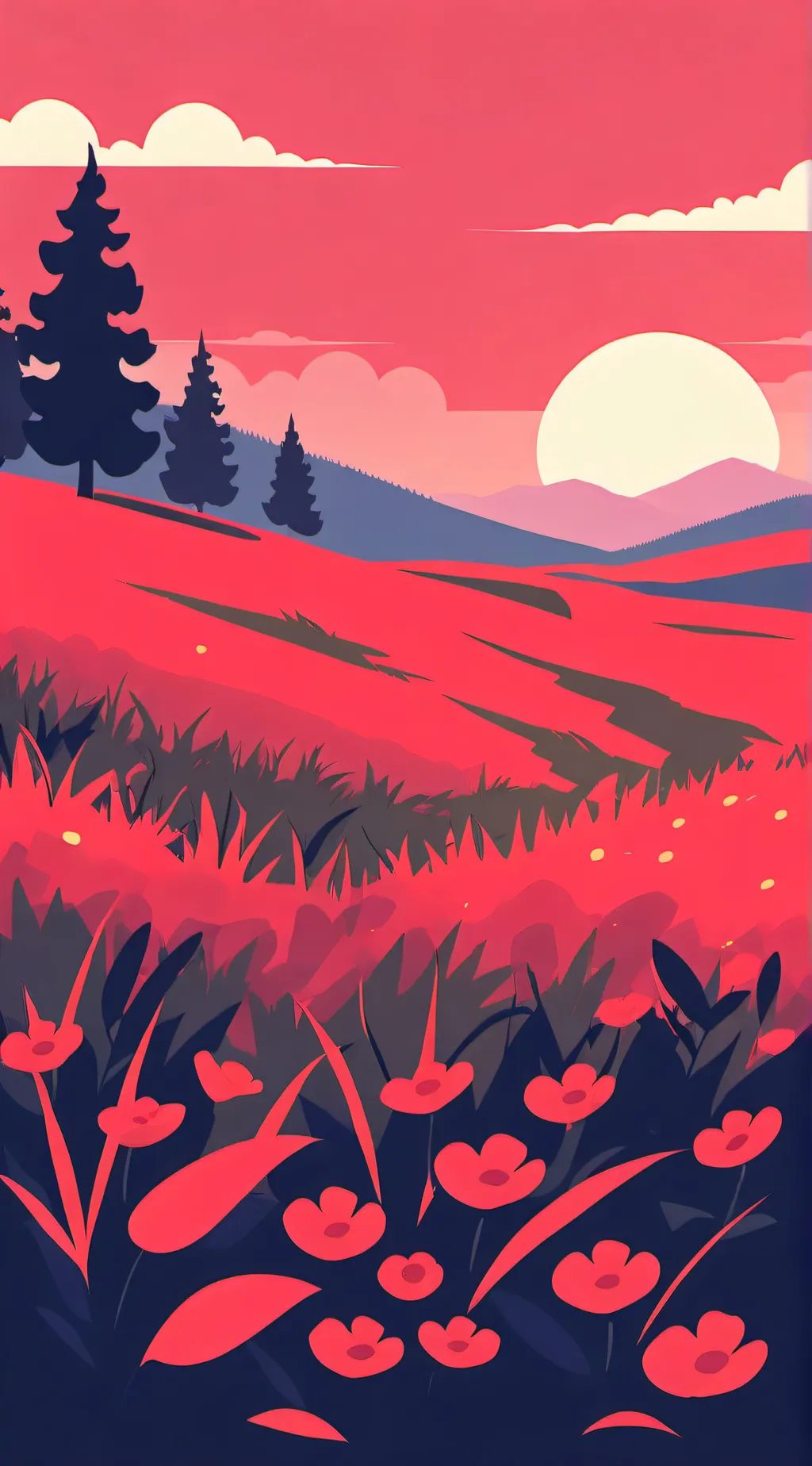 ai character: Grass background