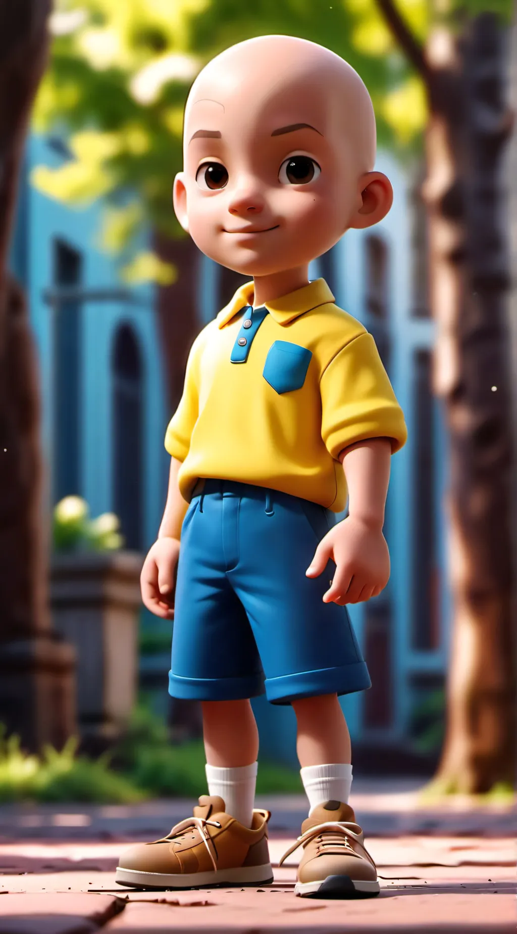 ai character: CAILLOU background