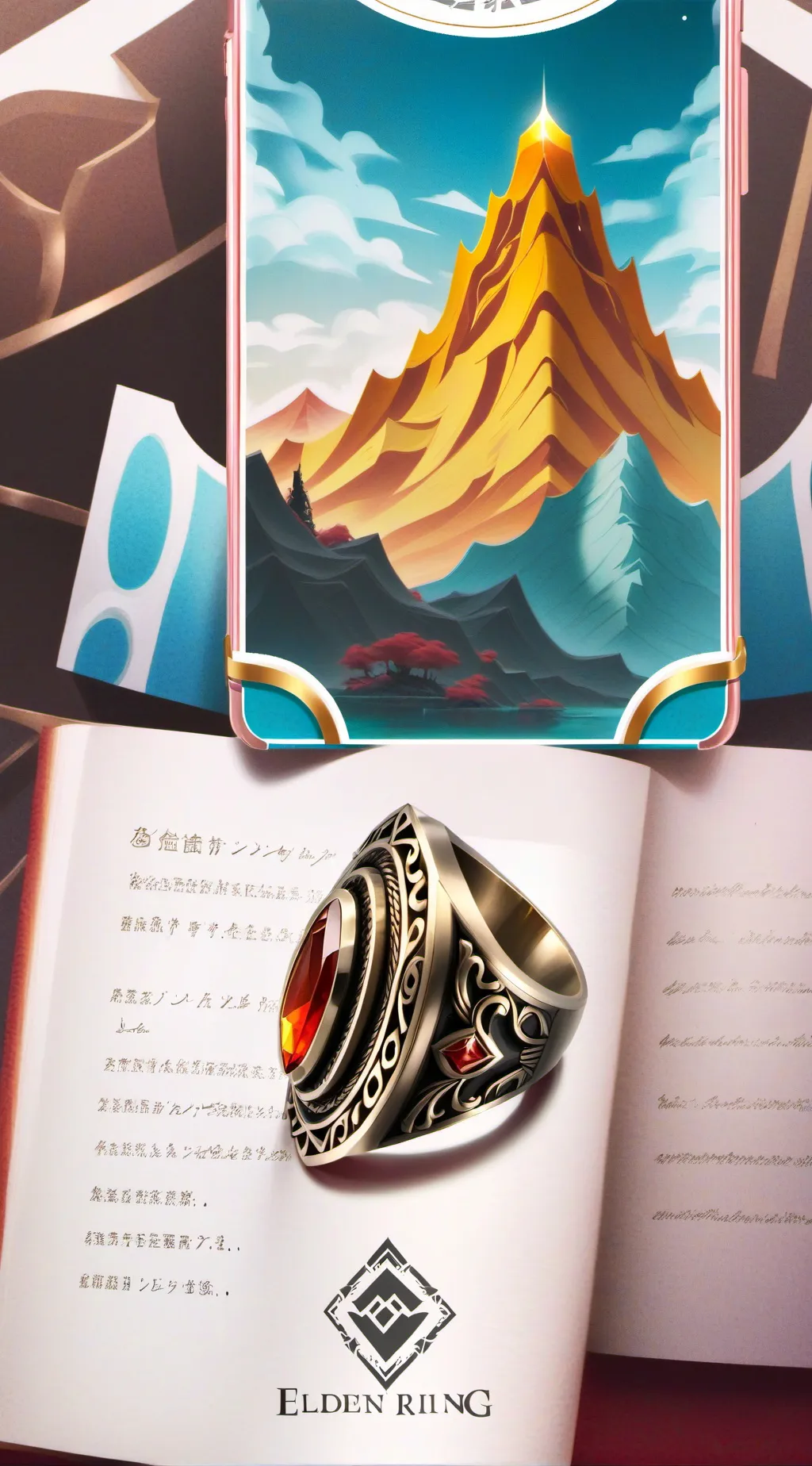 ai character: family dinner figh background