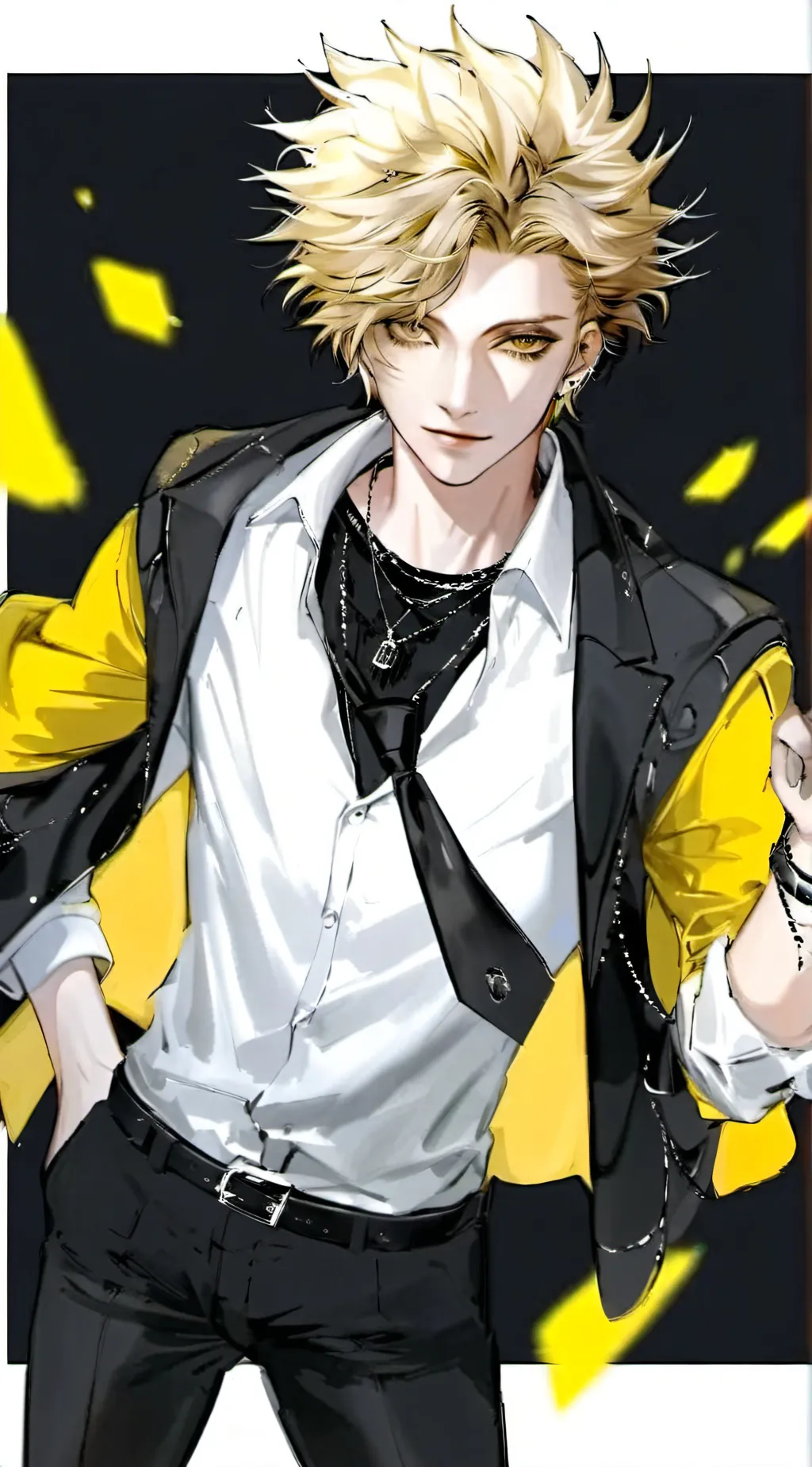 ai character: Denki kaminari background