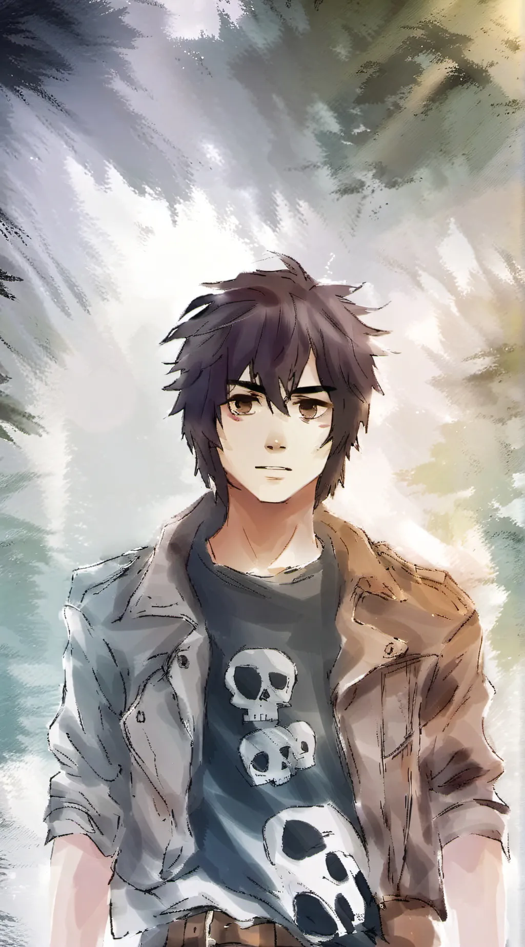 ai character: Nico Di Angelo background