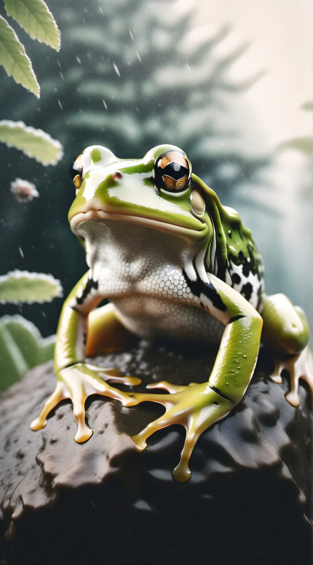 ai character: froggy  background