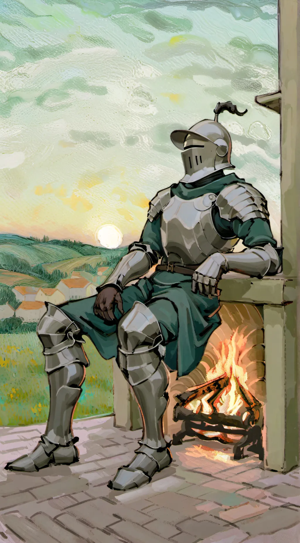 ai character: Knight background