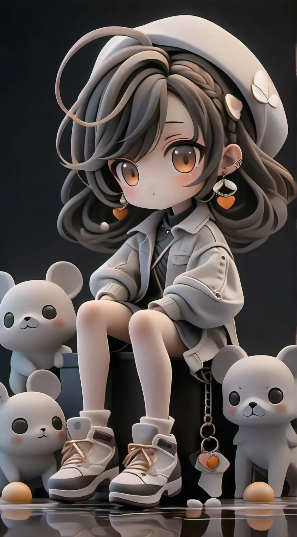 ai character: Nick and holly background