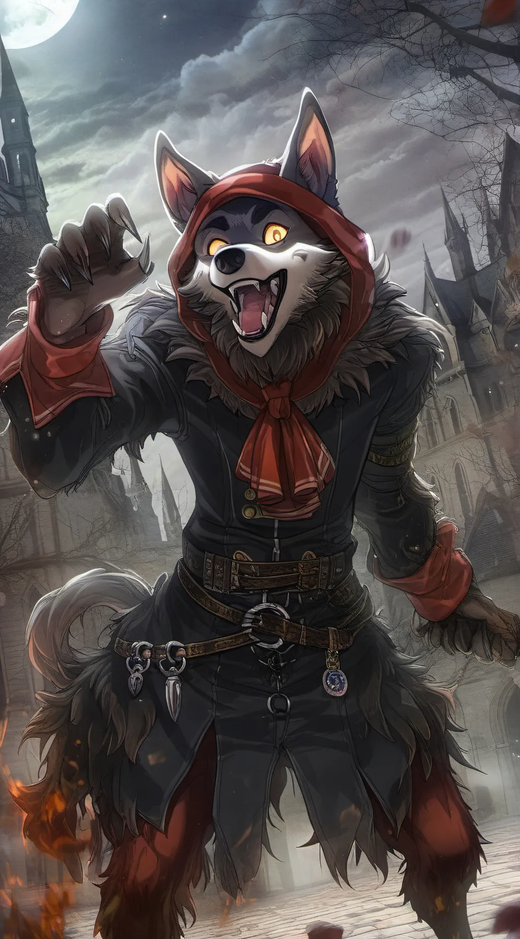 ai character:  back. background