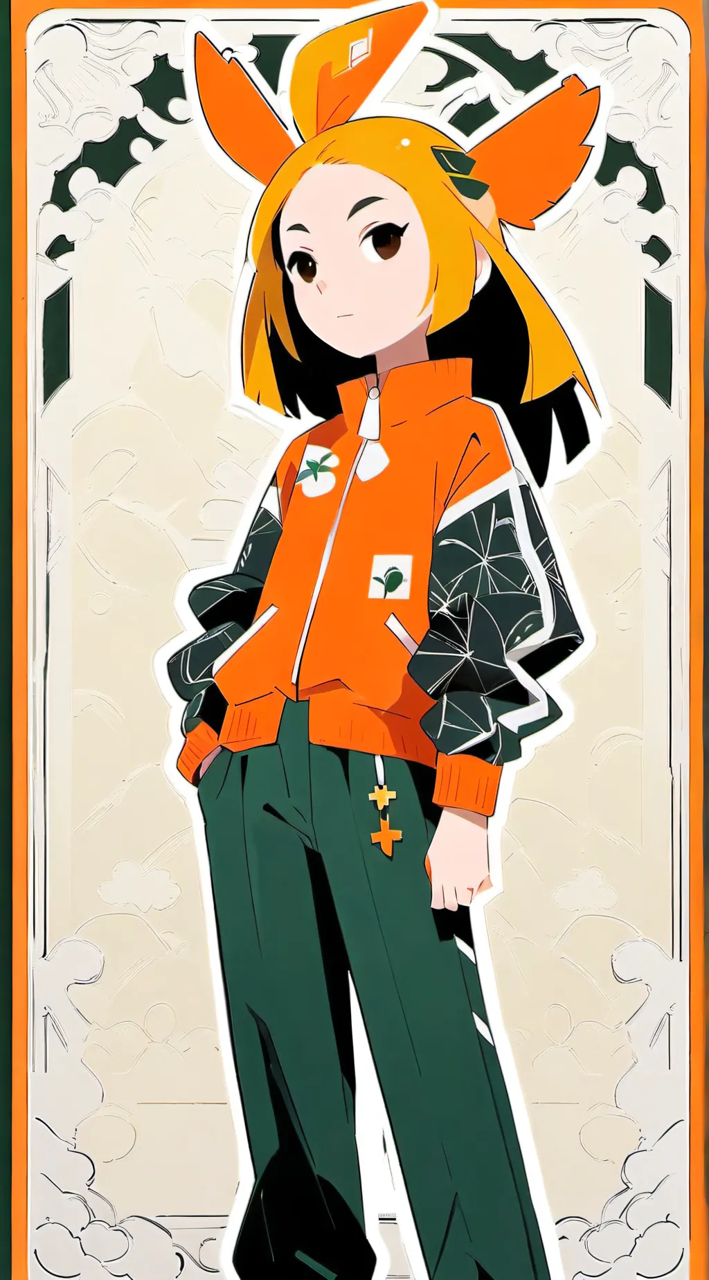 ai character: sun-bird background