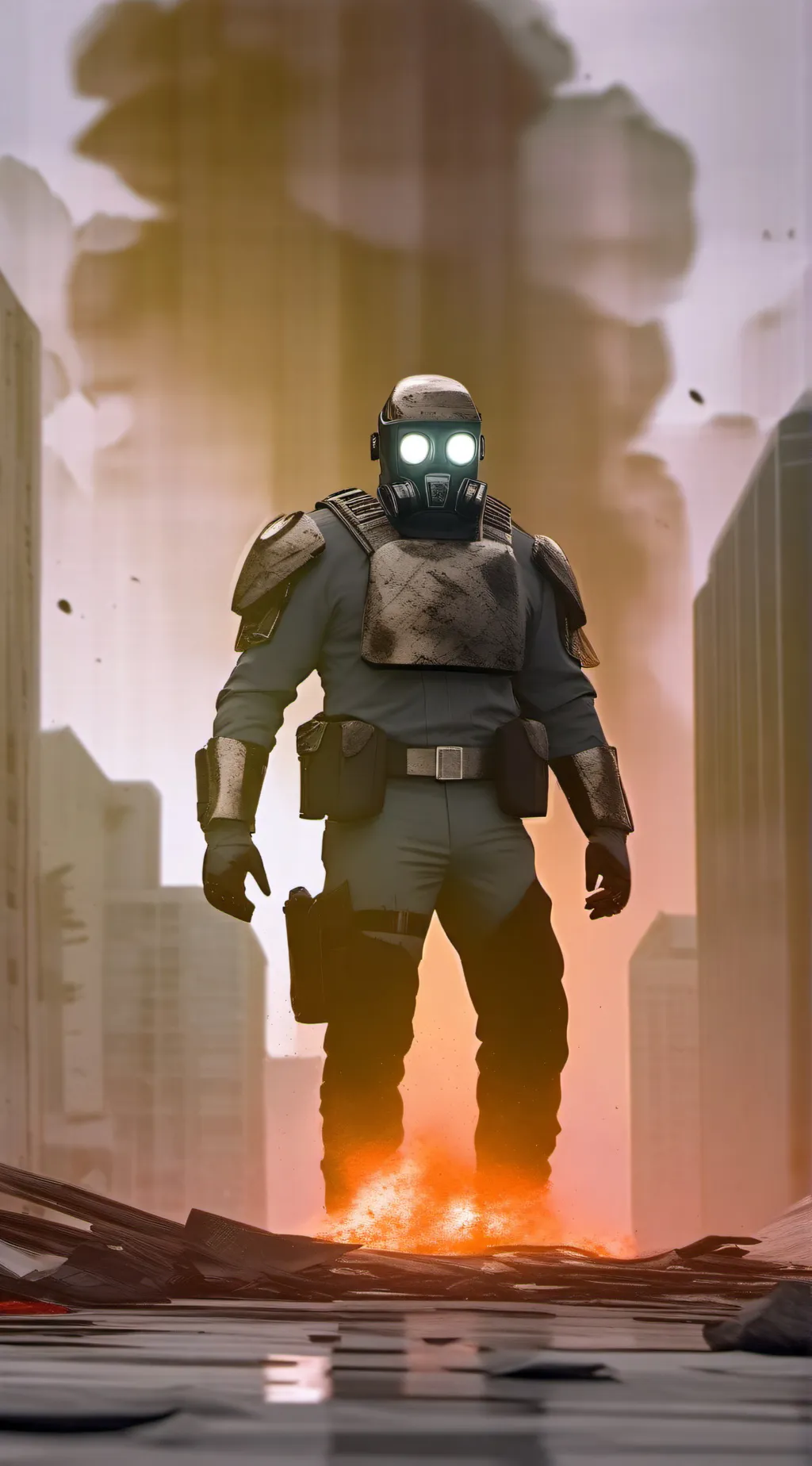 ai character: Titan camera man background