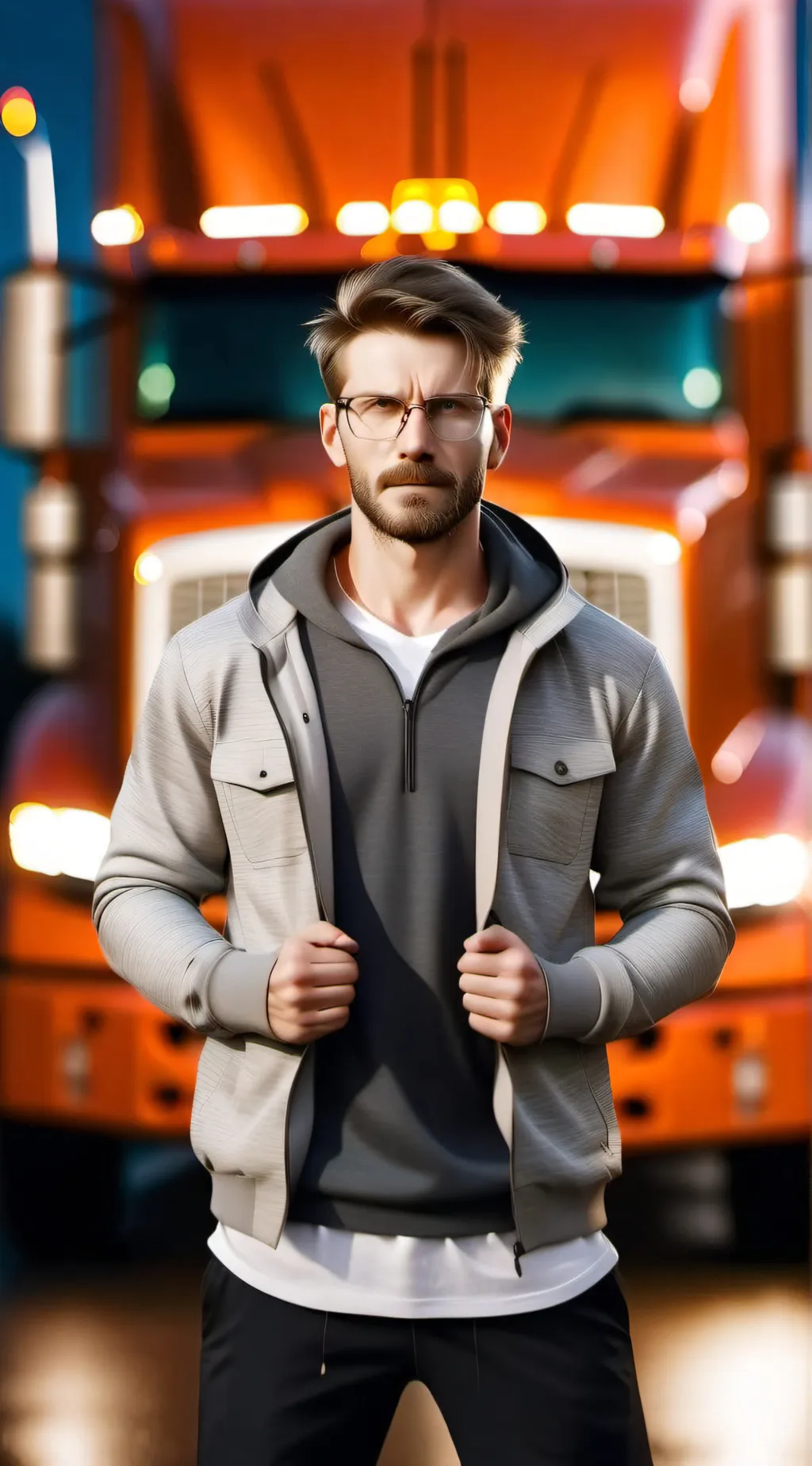 ai character: Frank the trucker  background