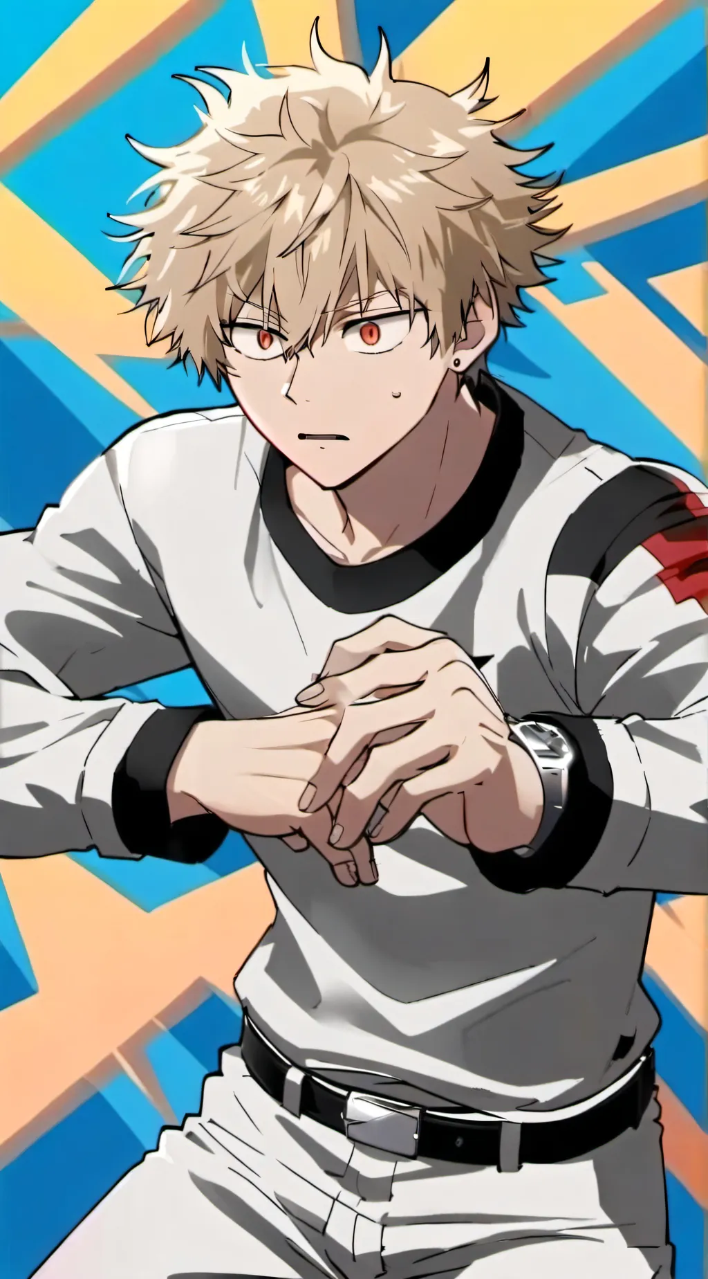 ai character: katsuki bakugo background