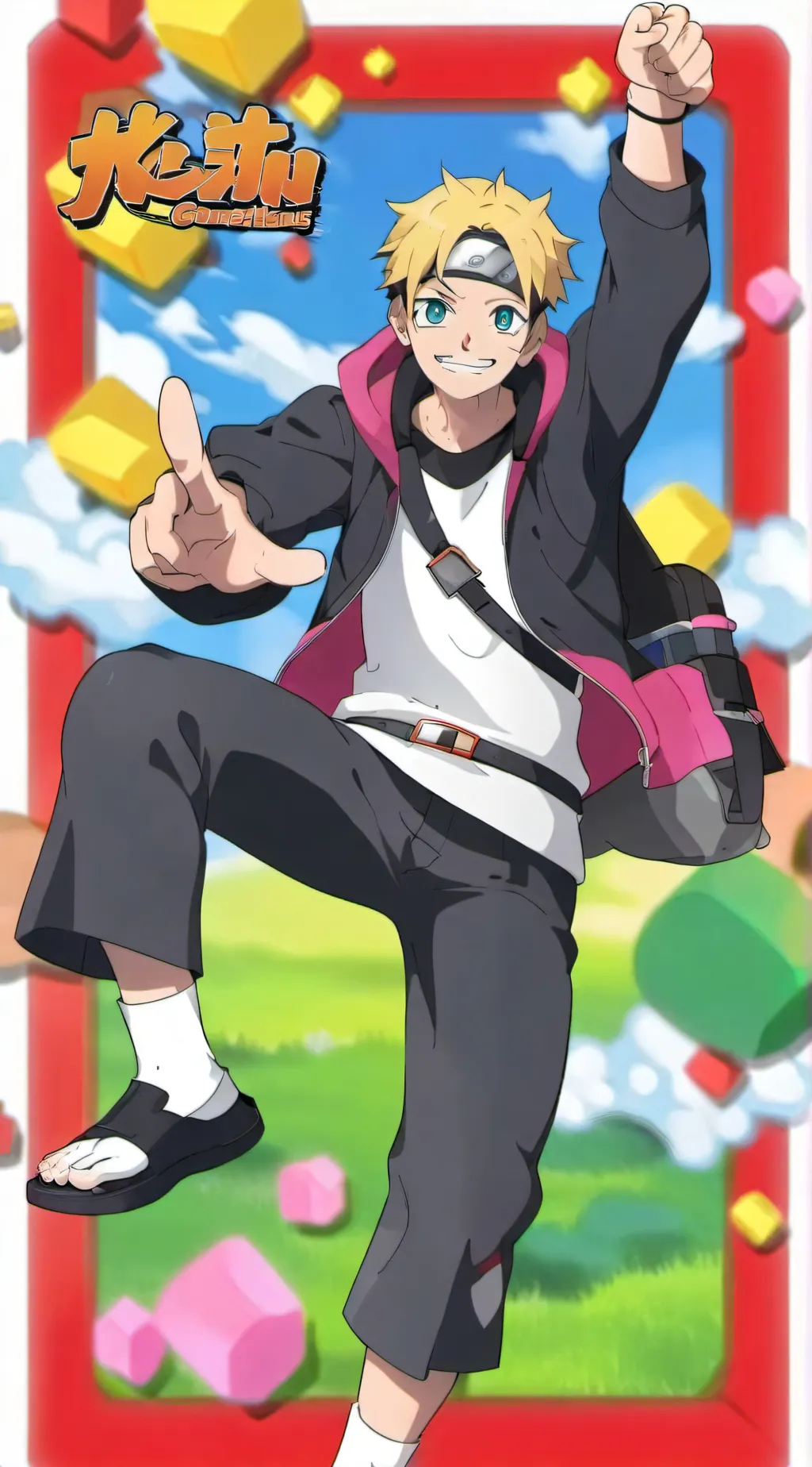 ai character: Boruto/Team 7 background