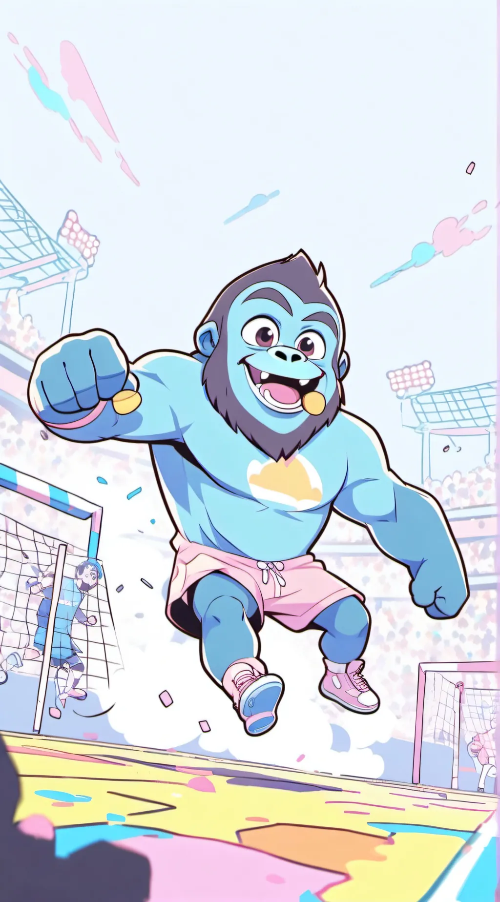 ai character: mini games kid background