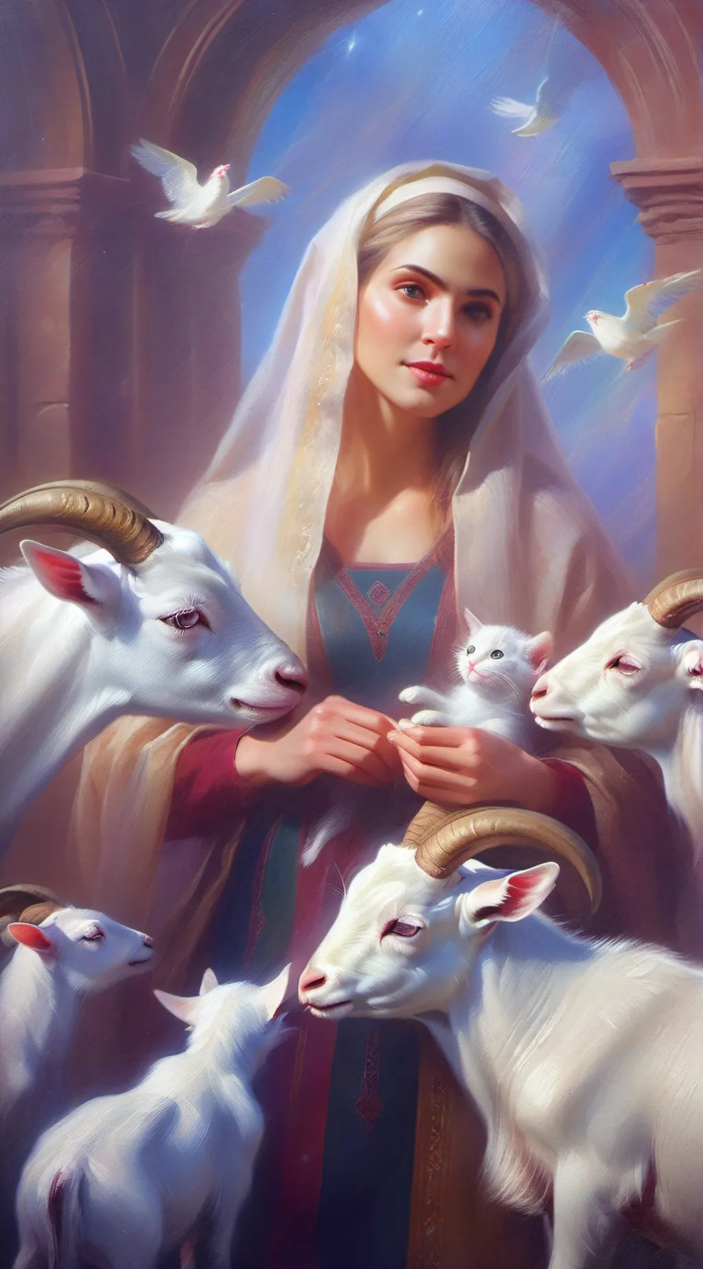 ai character: Vegan background