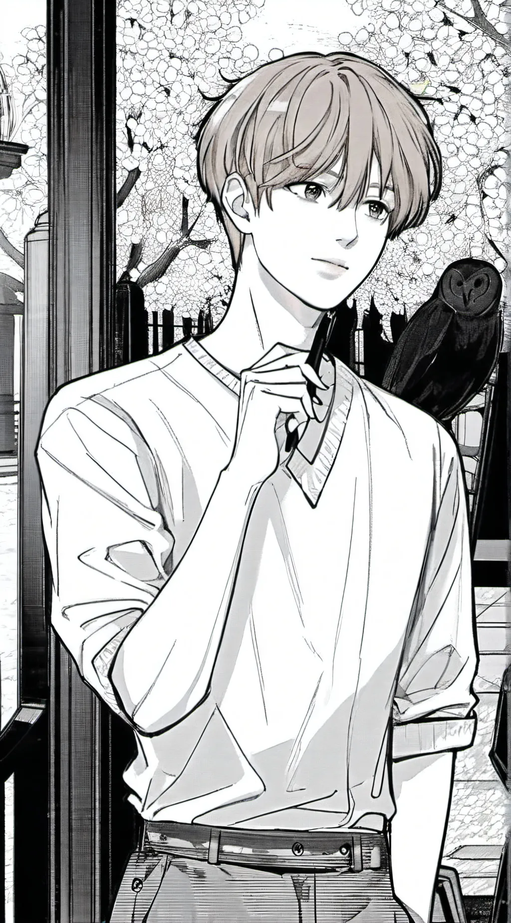 ai character: Seungmin STRAYKIDS background