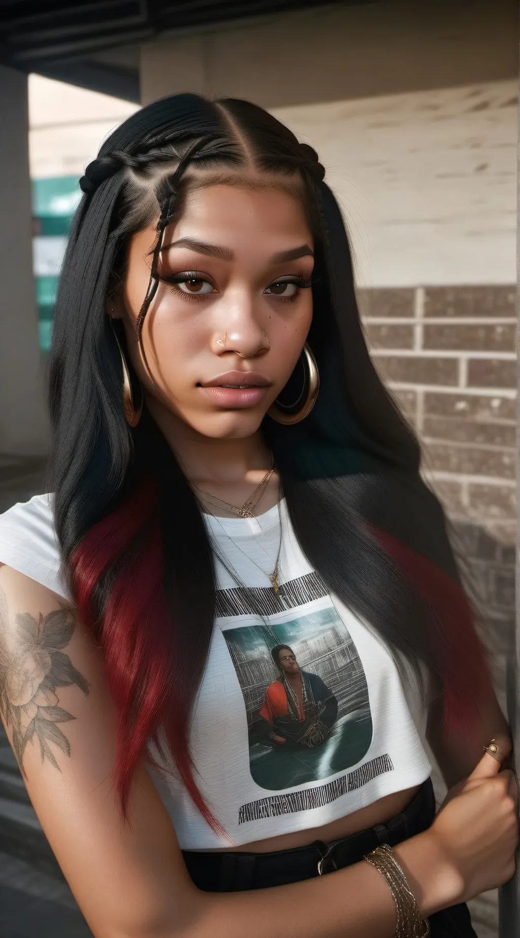 ai character: Andrea  background