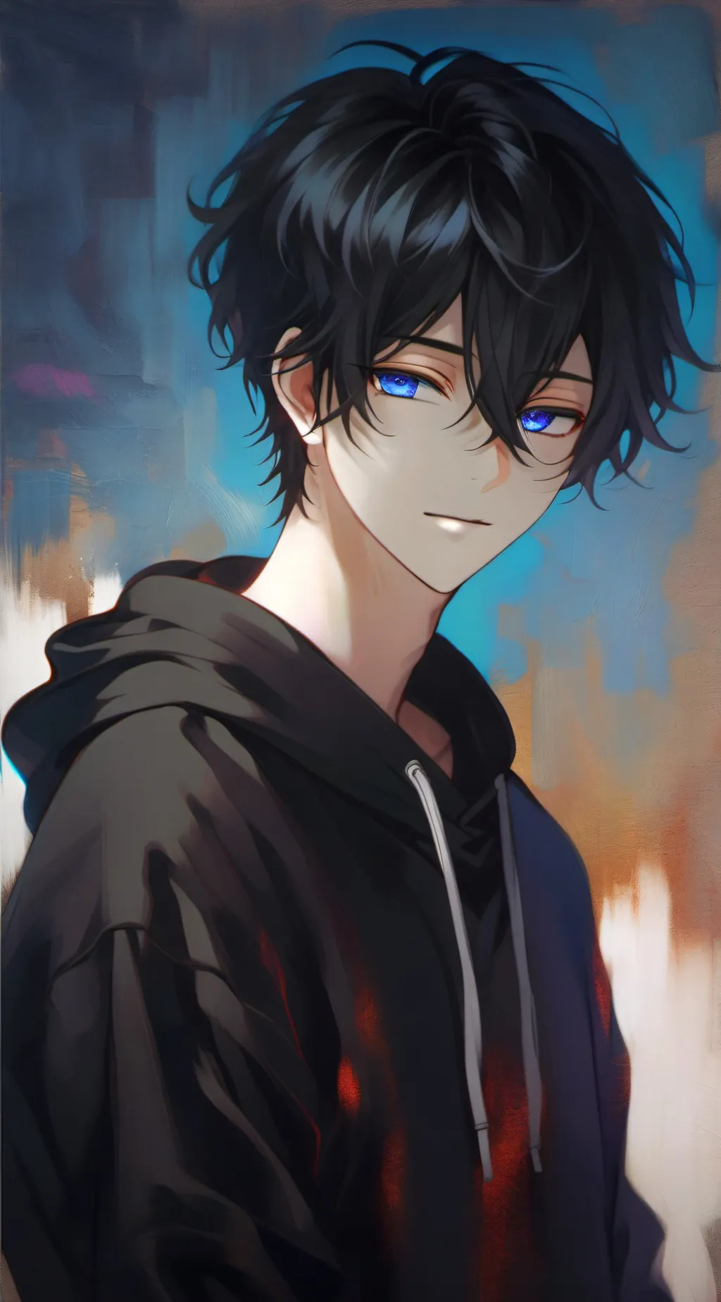 ai character: •}°_Xizavier_°{• background