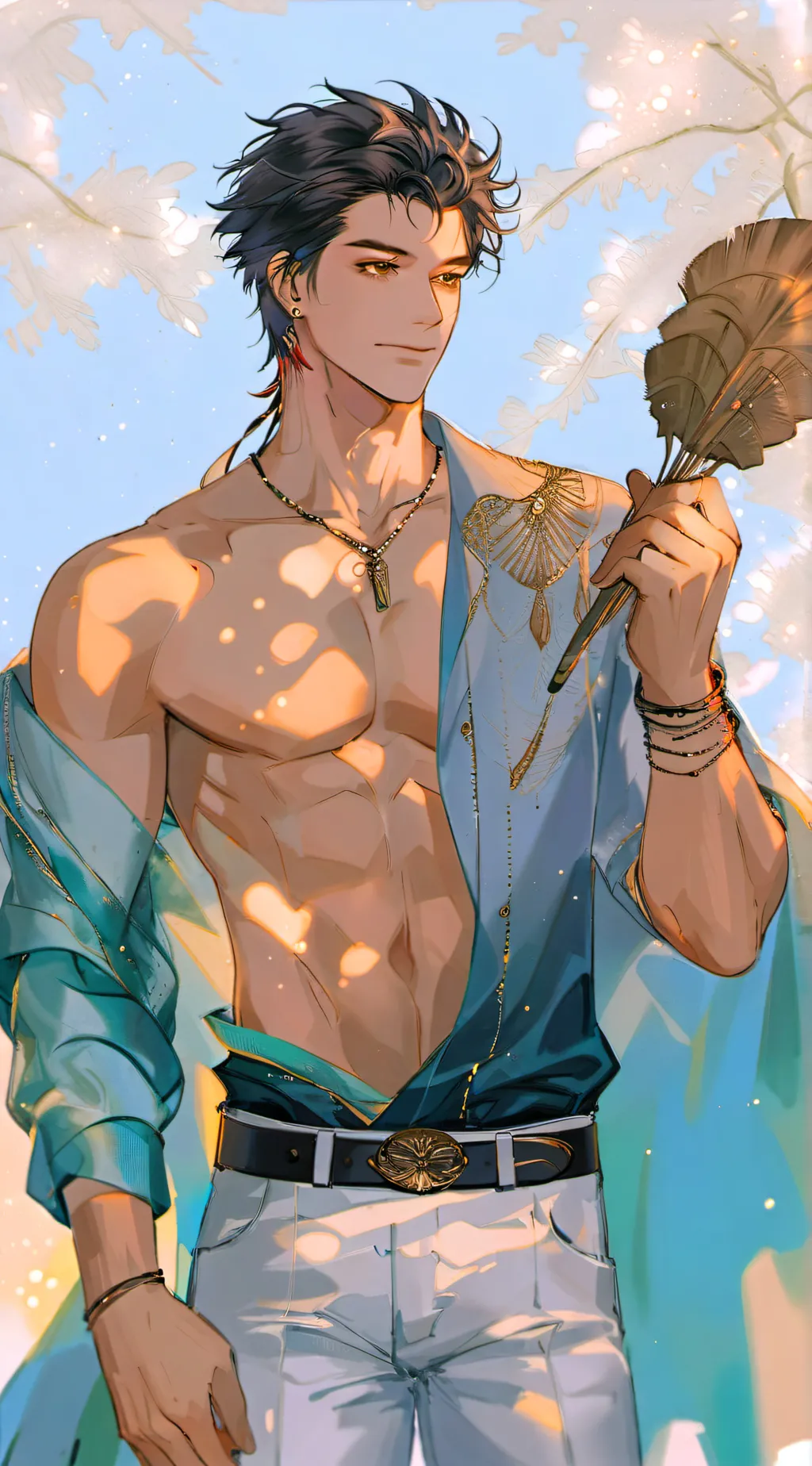 ai character: Justin  background