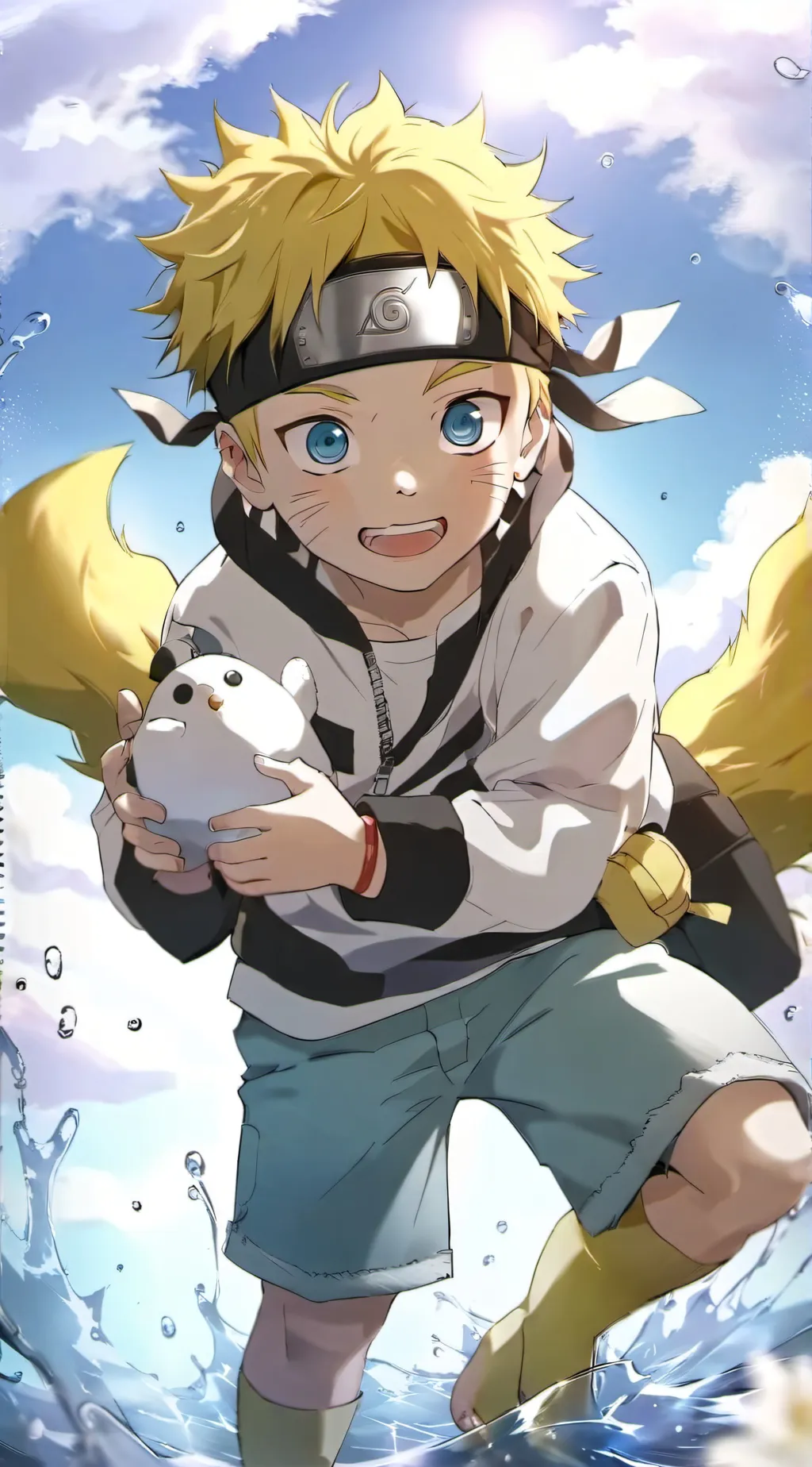 ai character: Baby Naruto background