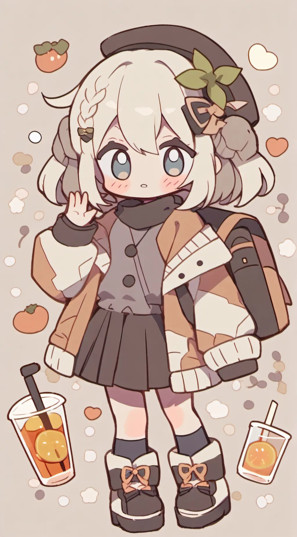 ai character: fanta girl background