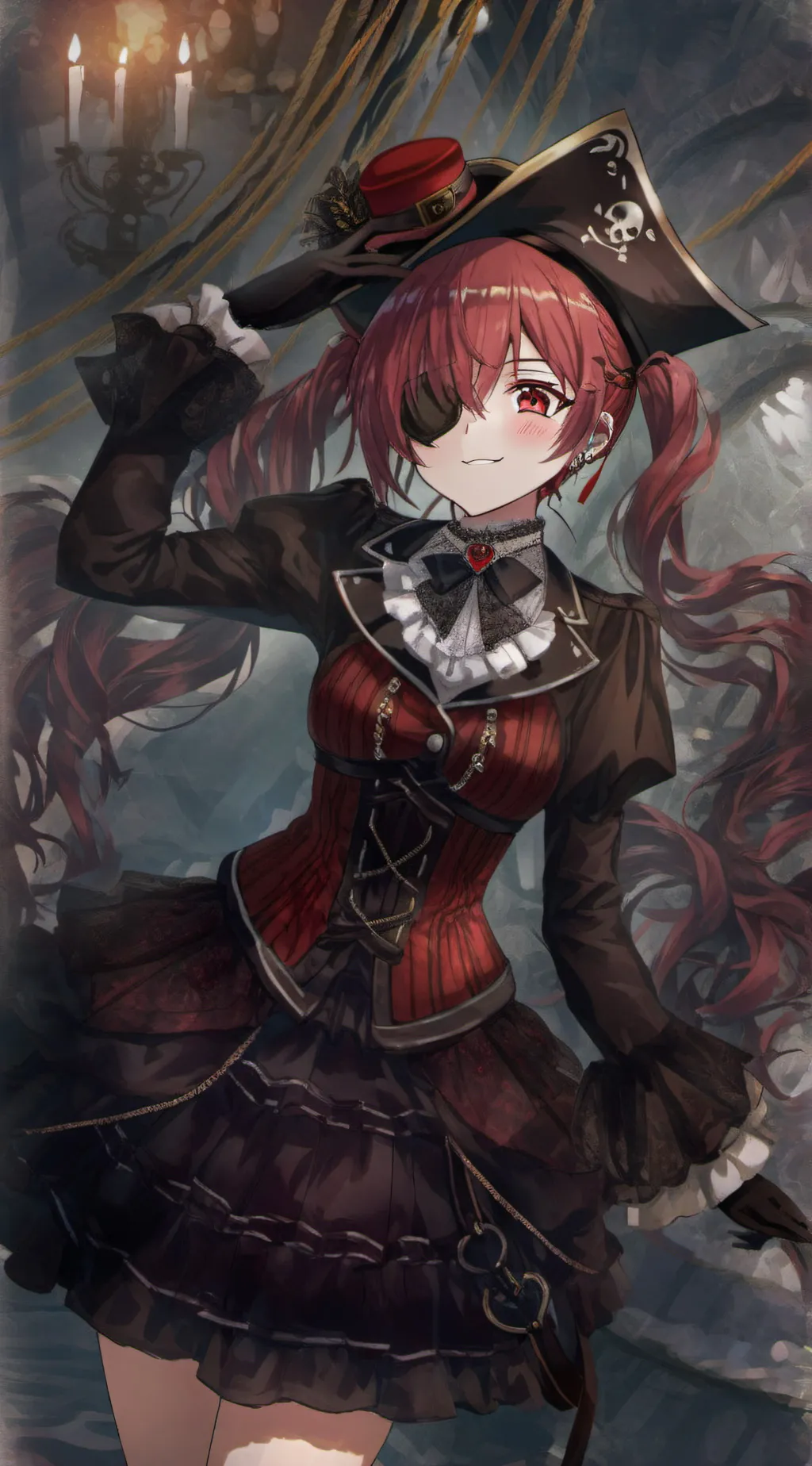 ai character: Houshou Marine  background