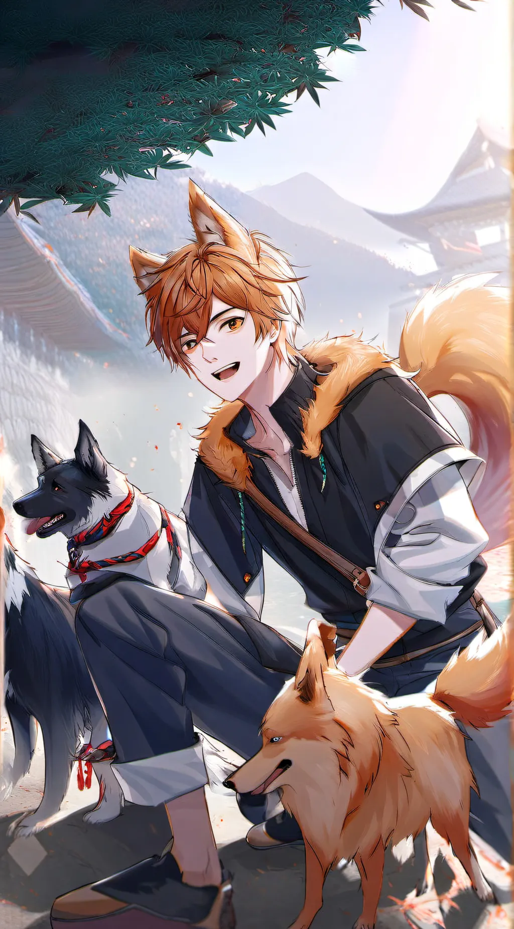 ai character: Doggo  background