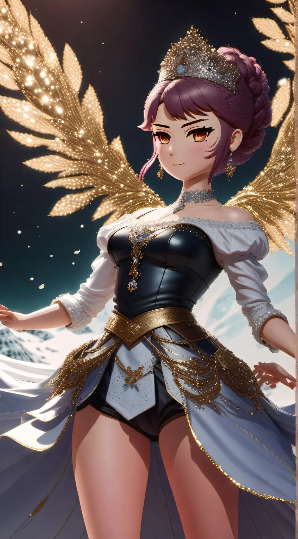 ai character: Aurora background