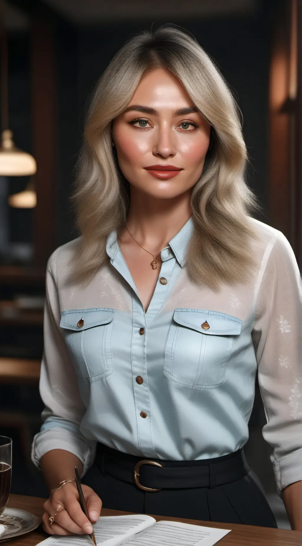 ai character: sabrina carpenter  background