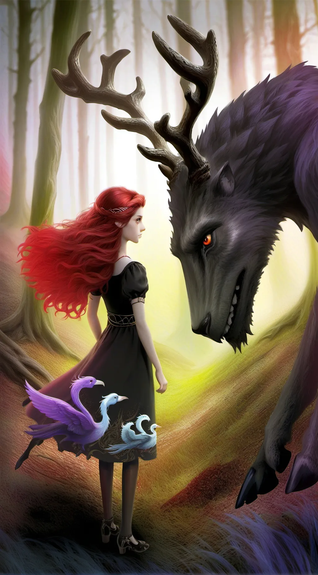 ai character: Haunted House background