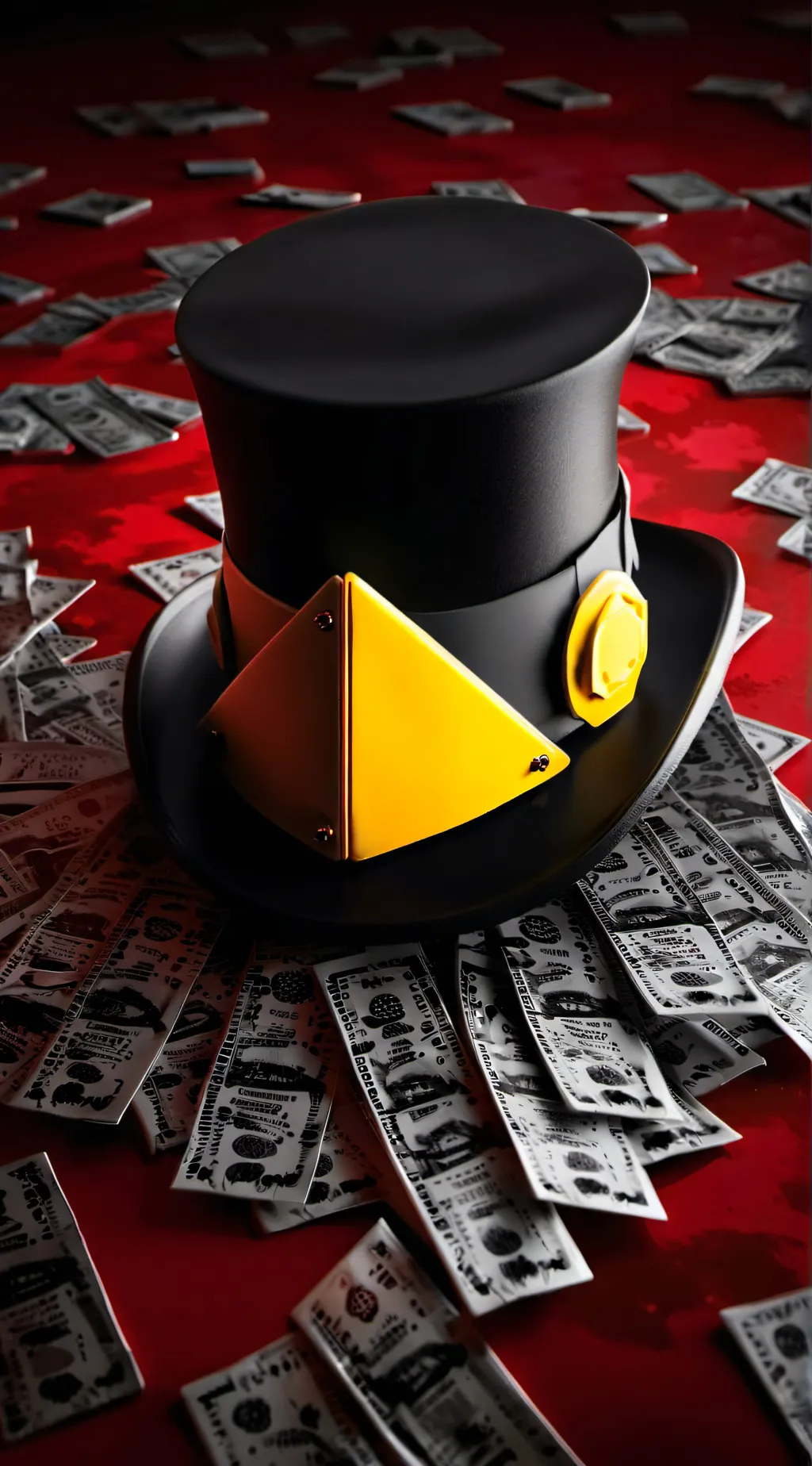 ai character: 🔪✨Bill cipher background