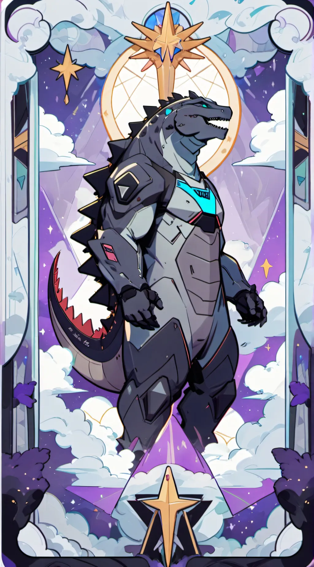 ai character: triangle vs monkey background