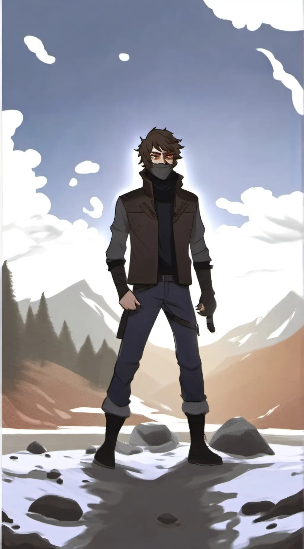 ai character: Ticci toby background