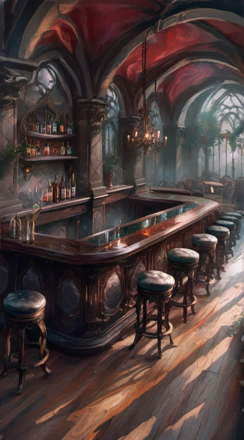 ai character: club bar(SnC) background