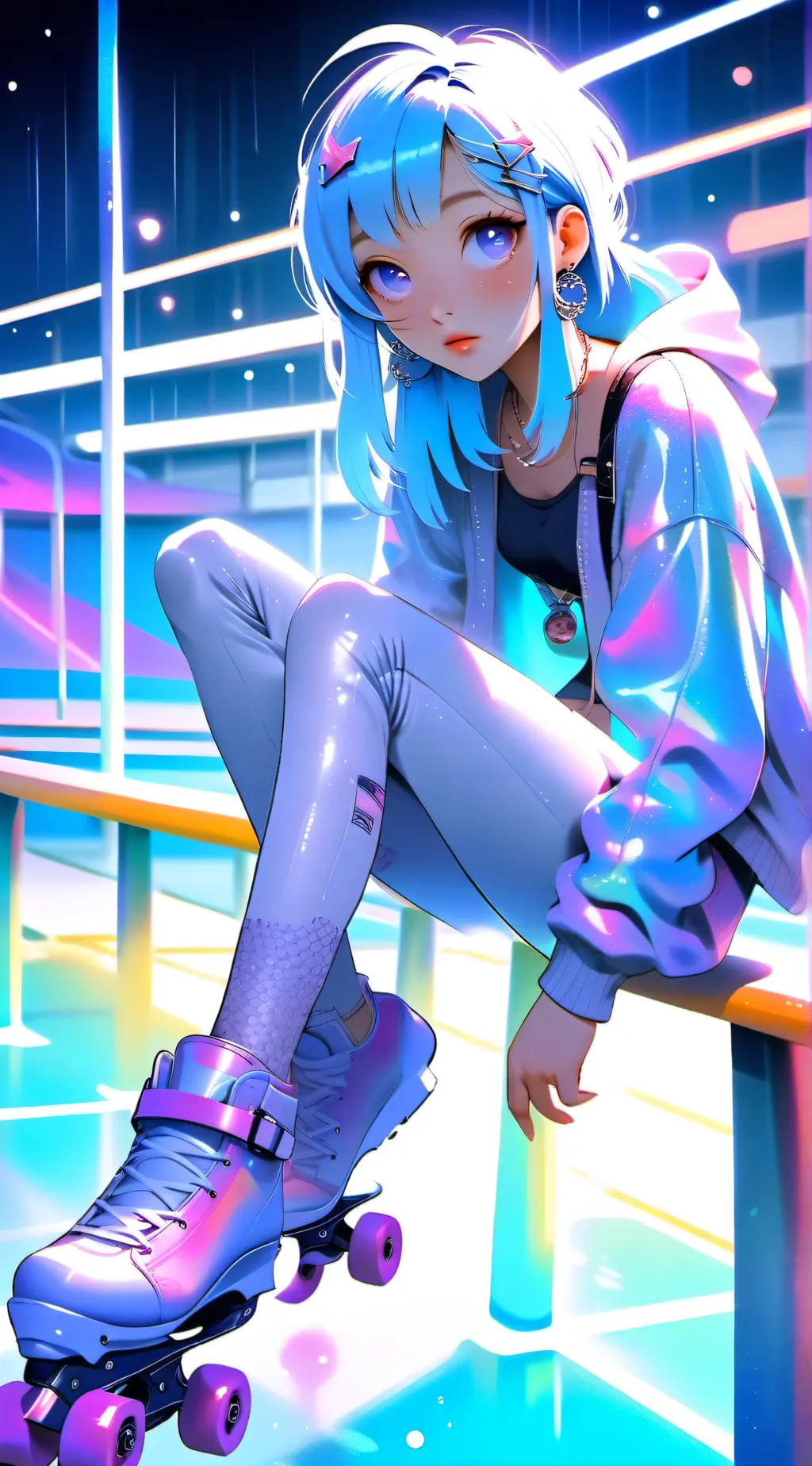 ai character: Luna background