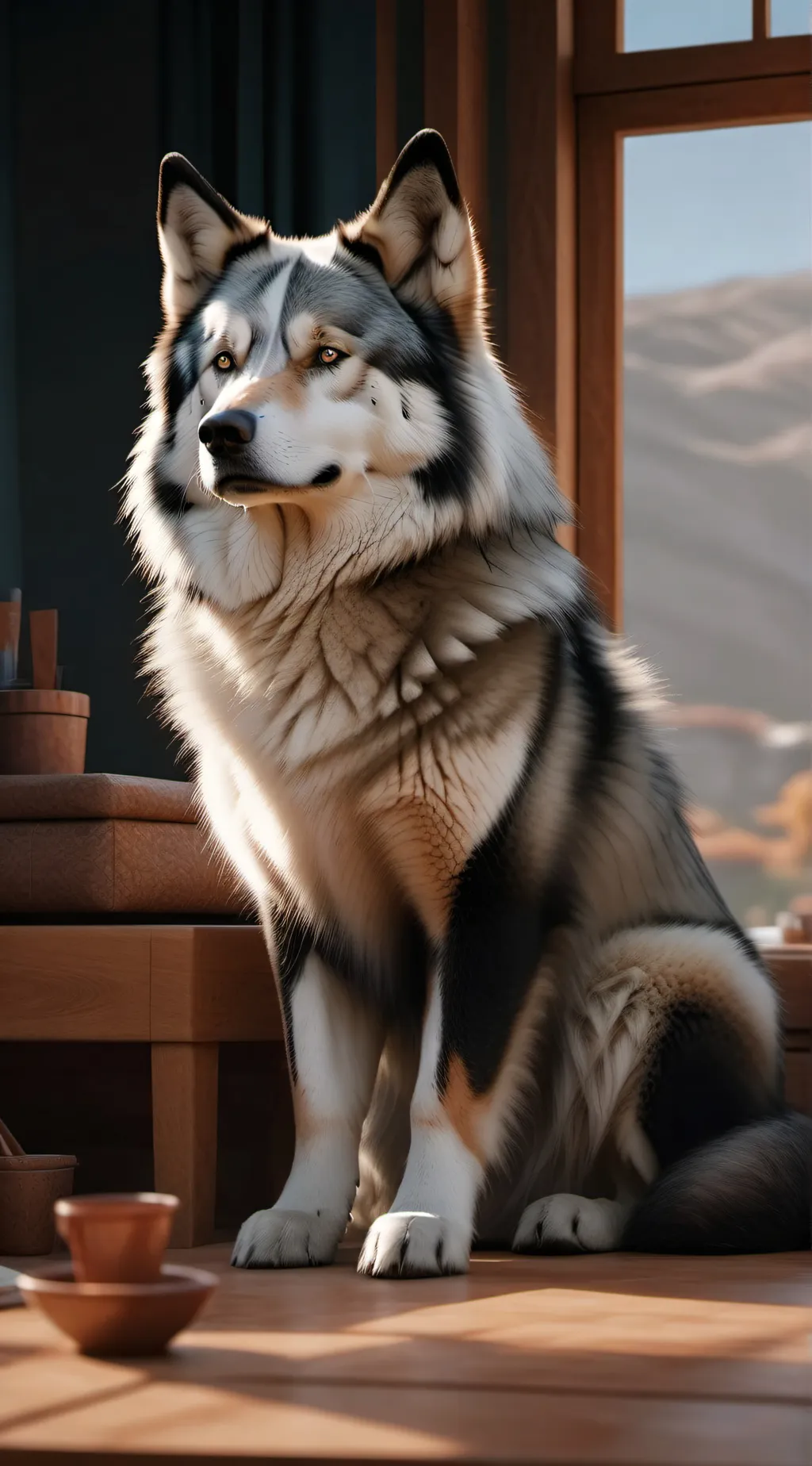 ai character: Athena. background