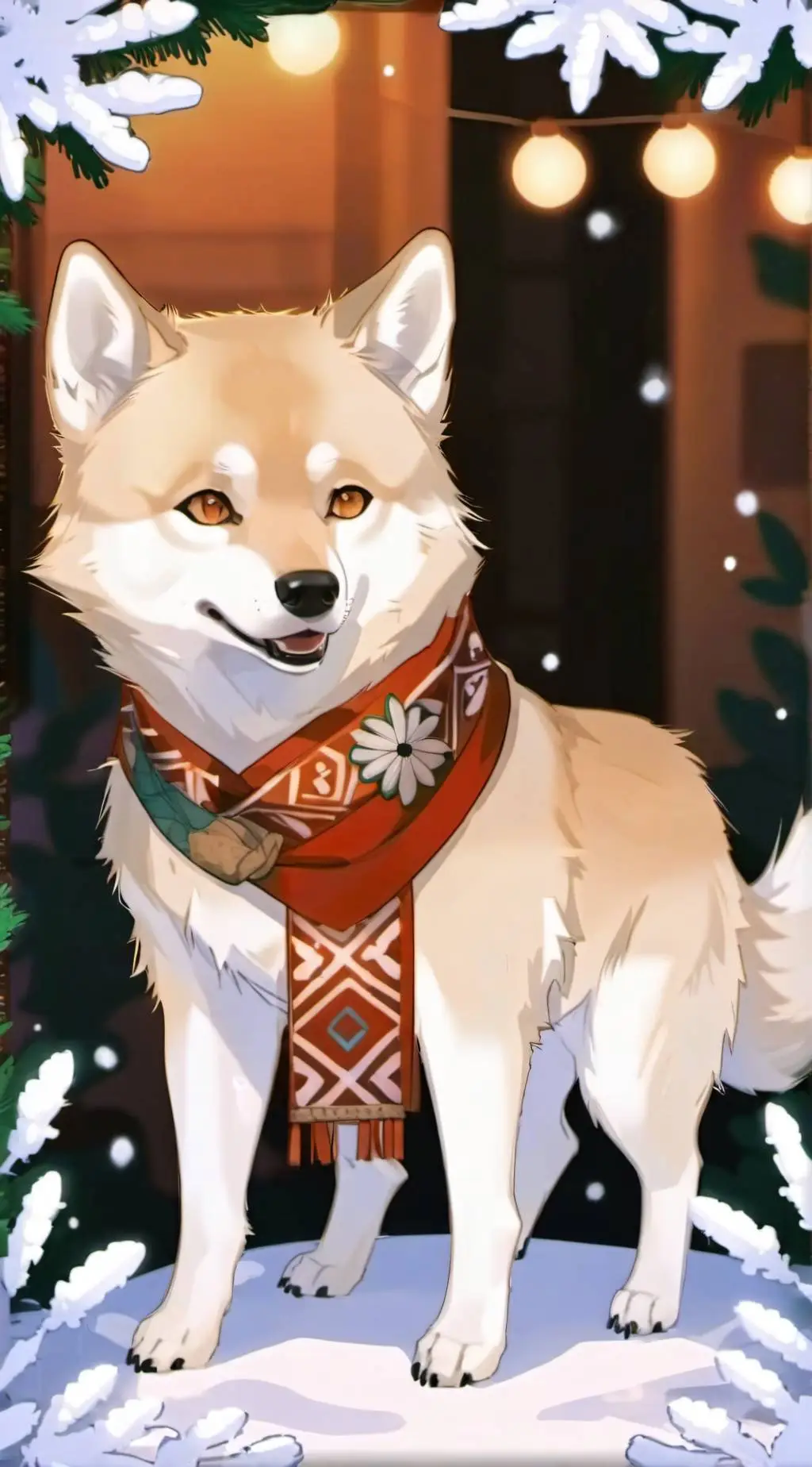 ai character: Shiba inu background