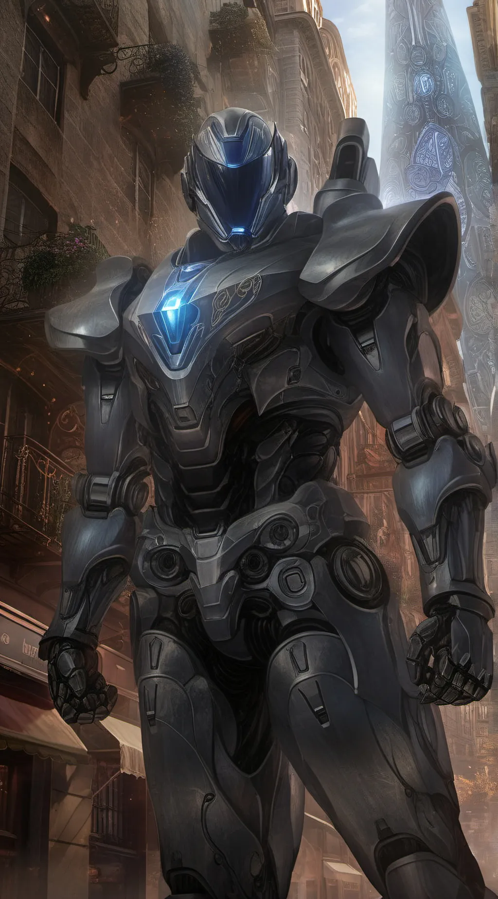 ai character: robot background