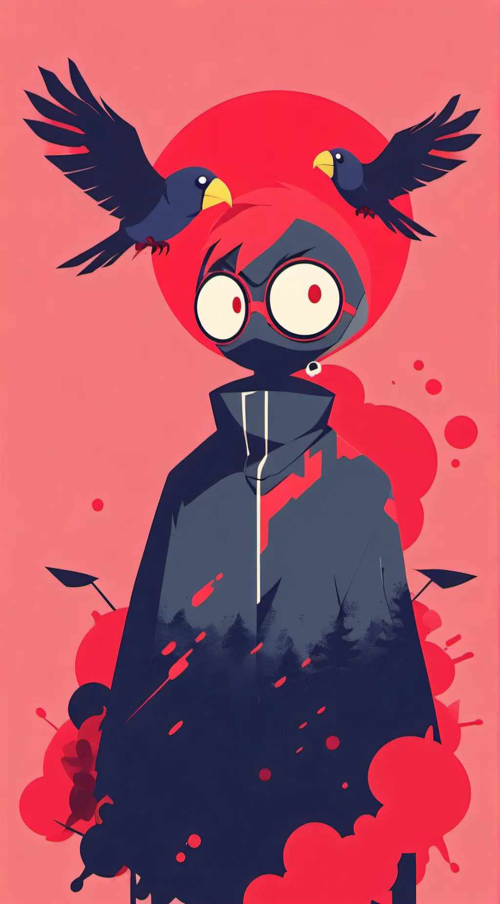 ai character: Blitzy stolas  background