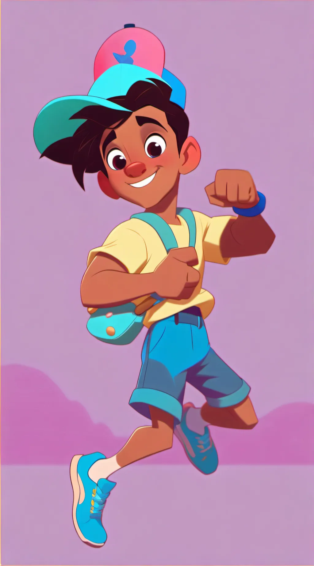 ai character: Cartoon boy background